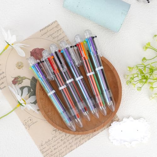 Hisxierng LQ&COM-0625-LSB&PEN&24PCS Stocking Stuffers 24 Pcs Ballpoint Pens For School 6-In-1 Colored Pens Ballpoint Party Favors Office Supplies Multicolor Pens Back To School Gifts thumb #4
