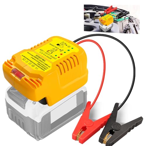 Car Jump Starters Adapter Compatible with DeWalt 20V MAX Batteries with 11AWG Jump kit Cable for use with Trucks, SUVs, Full-Size Cars, Small Compact Cars Vehicles