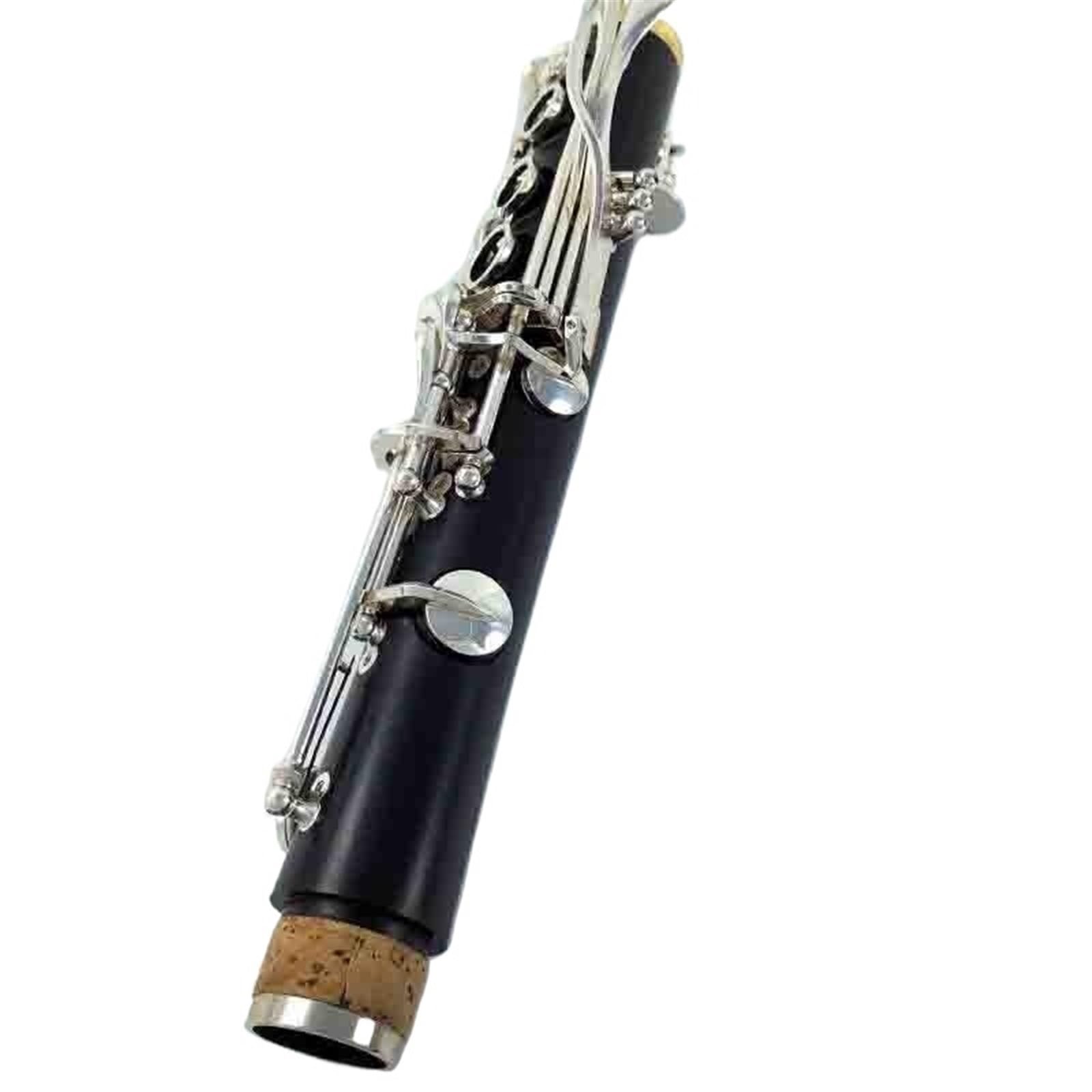 Professionelle Klarinette Klarinette Bb Holz Ebenholz Versilbert 18 Tasten Professionelles Musikinstrument Anfänger