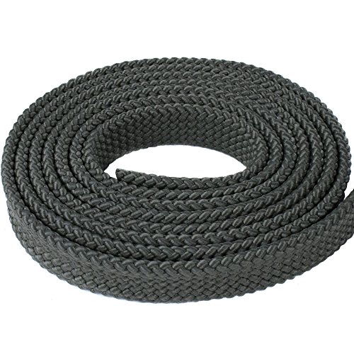 Olive Drab, 25 Feet, 1 Inch PolyPro Rope - Flat Hollow Braid