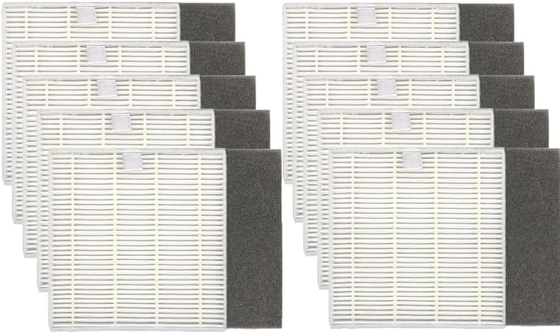 Replacement Primary Hepa Mop Cloth Rags Side Brush Kit for ilife V8 V8s V80 X750 X800 X785 Vacuum Cleaner Parts(6 mop)