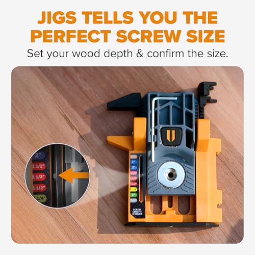 Image of BORA Automatic Mini Pocket Hole Jig Kit with 3 inch Face Clamp & 50pc Screw Set Auto-Adjusting Portable Pocket Hole System for Woodworking Best Drill Jig for Angled Holes Pocket Screw Jig Tool Set