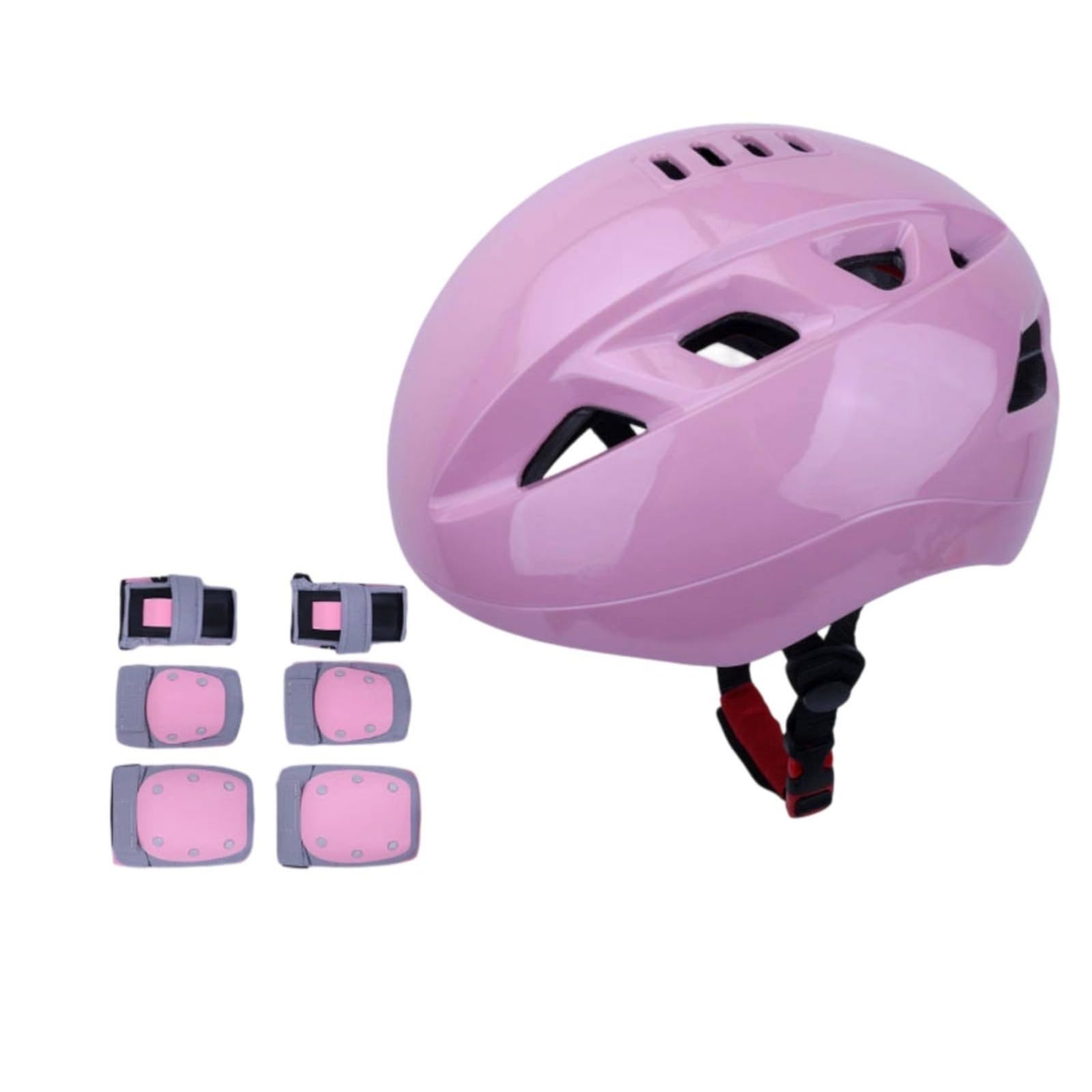 kowaku Set di Casco e Protezioni Ventilato Casco con Ginocchiere e Gomitiere Sicuro Set Protezioni con Ginocchiere per Principianti