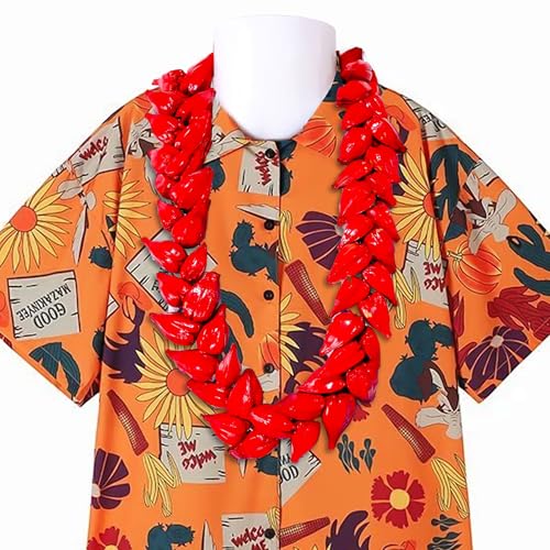 UlaFala Samoa Necklace Red Necklace Men Women Hawaii Natural Chain Decor Fala necklace2