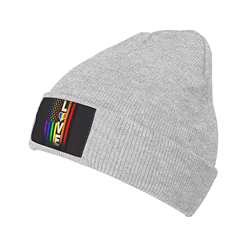 Sombrero De Beanie Amor Arcoíris Orgullo Gay Gorro De Invierno De Punto Verano Moda Gorros Beanie, para Dormir, Snowboard, Running, 56-62cm