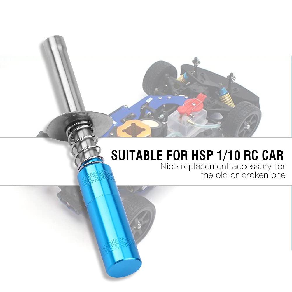 Igniter Nitro Engine Starter Tools,Glow Plug Igniter, 80103 Engine Igniter Glow Plug Aluminium Ignition for for HSP 1/10 Nitro RC Car(Blue), Glow Plug RC Igniter Glow Plug Igniter RC Glow Plug RC Gl