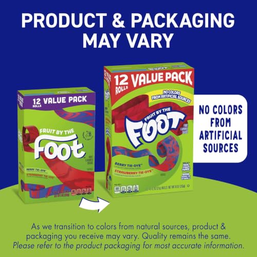 Fruit By the Foot, Berry & Strawberry, Fruit Flavored Snacks, 30 ct 22.5 oz | Great for Trick-or-Treat, Variety Pack, Gluten Free & Gelatin Free, No Artificial Flavors, Good Source of Vitamin C - image 3