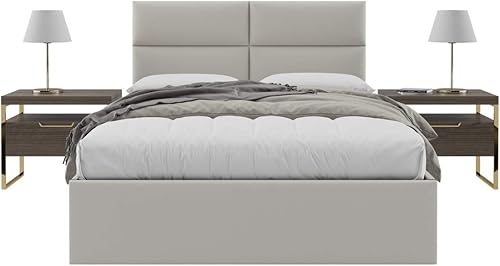 Miniatura 91 de Vänt - Paneles tapizados de cabecera para montar en la pared, diseño Isabelle, 60 x 23 pulgadas, configuración de 4 paneles individuales,