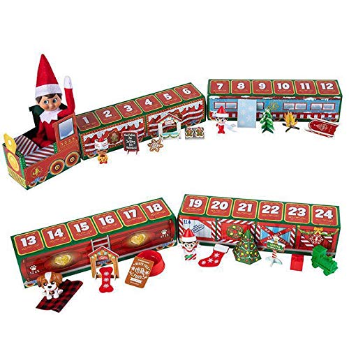 ZGHYBD The Elf on The Shelf Tren de Adviento del Polo Norte,...