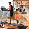KITOPA Foldable Treadmill with Auto Incline 18%, 20 km/H Treadmills for Home Gym, 7HP Quiet Motor, APP & Heart Rate, LED Display Running Machines for Heavy People 180KG