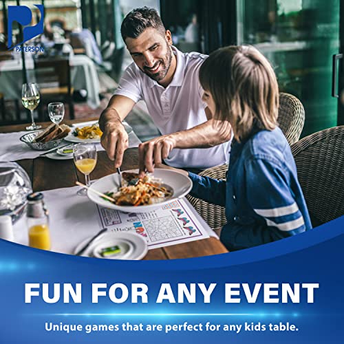 Paterson Paper White Paper Placemats Disposable - 10” X 14” - Bulk 1000 Count - Kids Fun And Games #TOP5