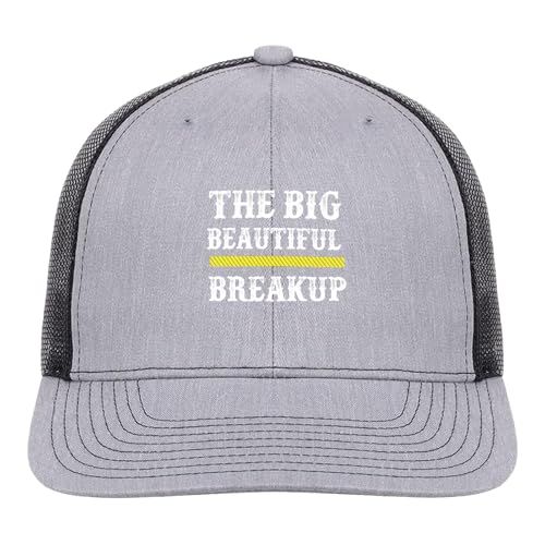 The Big Beautiful Breakup Sun hat Cycling caps for Women Heather Grey