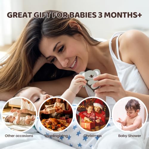 Image of Baby Silicone Koala Teether,Sensory Chew Toys