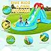 Whubefy Inflatable Bounce House with Blower Indoor Outdoor, Kids Toddler Bouncy House Waterslide Park with Slide, Pool, Sprinkler, Climbing Wall, Blow up Water Slides for Kids Backyard Party Gift