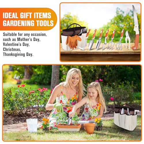 Set de herramientas de jardinería 10 piezas acero inoxidable miniatura 7