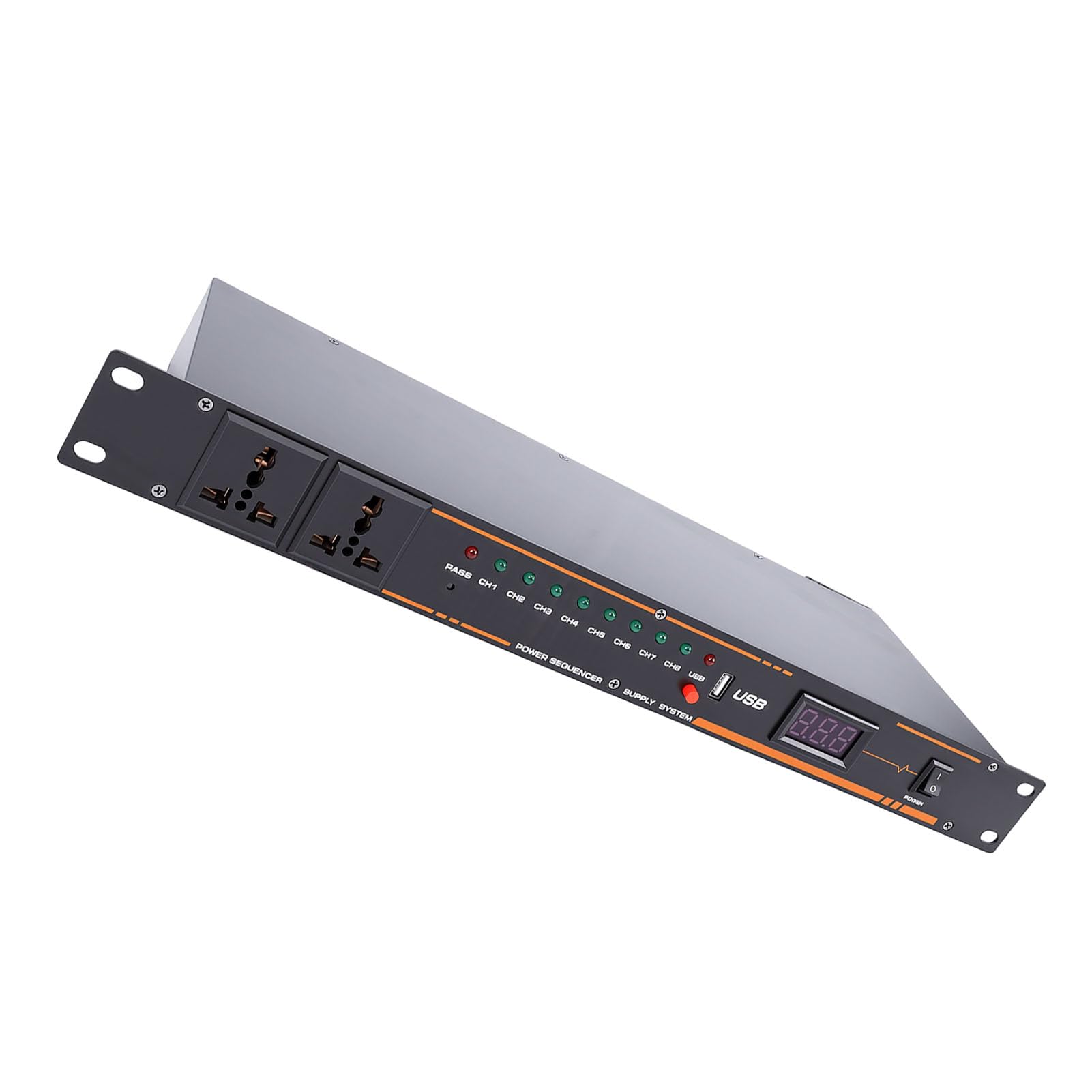 Tbest Power Sequencer Conditioner Regolatore Display Digitale Professionale per Apparecchiature Audio (Spina europea)