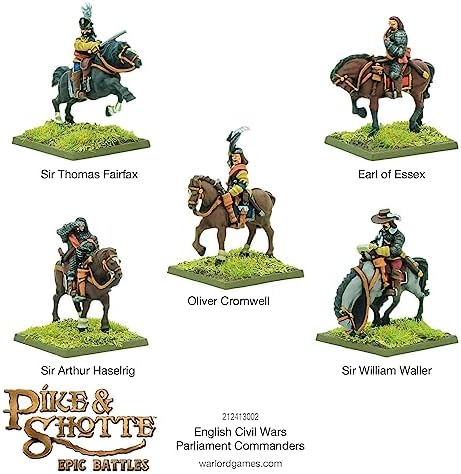 Warlord Games Epic Battles: English Civil Wars Parliament Commanders Set image 5
