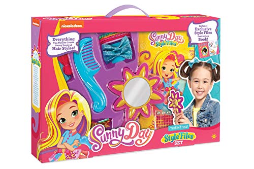 Make It Real - Sunny Day Style Files Set. DIY Fashion Hairstyle and Accessories Set for Little Girls Inspired by Nickelodeon’s Sunny Day