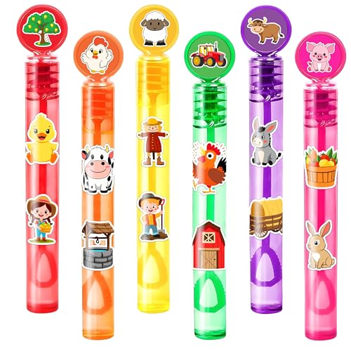 Baguettes à bulles pour enfants sur le thème de la ferme, parfaits cadeaux d'invités anniversaire
