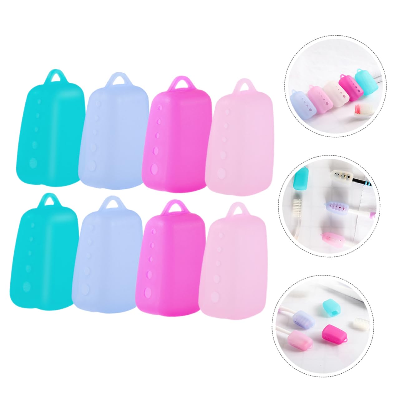 40 Fundas Protectoras para Cabezales De Cepillo De Dientes, Tapas Protectoras para Cepillos De Dientes De Viaje, Tapas para Cepillos De Dientes, Cubiertas para Cabezales De