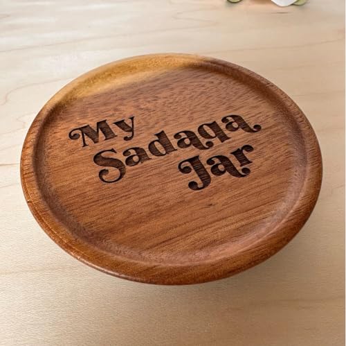 Generic Sadaqa Jar, Brown Glass Charity Jar, 16 oz, Cylindrical Shape, Solid Pattern, Screw Closure, Ramadan Decoration, Islamic Decor, Charity Box, Kids Activities