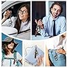 OHKYOOT Leather Car Keychain,Carabiner Clip Key Fob Keychain for Home Car Keys Women Men #3