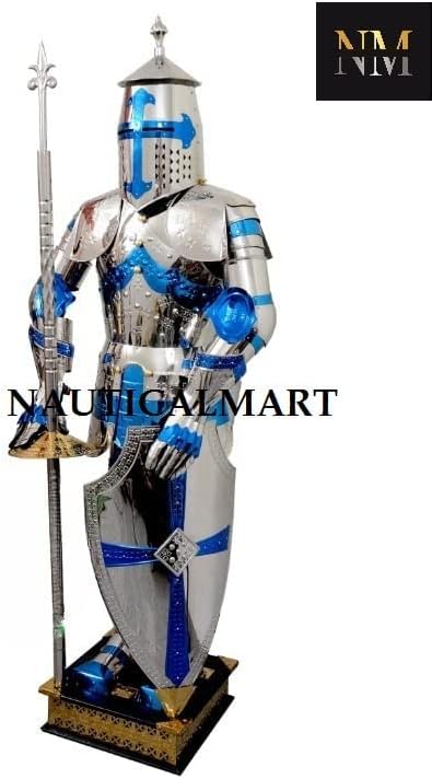 Medieval Full Suit of Armor Knight Fighting Templar Body Armour Cosplay LARP Reenactment Costume
