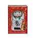 Amlong Plus Fortune Cat Lucky Cat Waving Arm, Solar Powered, White