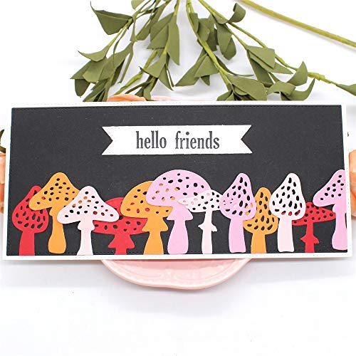 KSCRAFT Slimline Mushrooms Metal Cutting Dies Stencils for DIY Scrapbooking/Photo Album Decorative Embossing DIY Paper Cards - Thumbnail 2