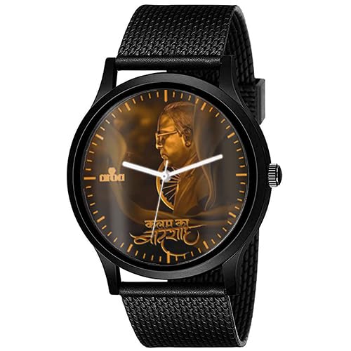 AROA Watch for DR Baba Saheb AMBEDKAR New Status Model : 1388 Black Metal Analog Black Strap Watch Gold Dial Stylish Watch for Boys (B0CZTYHKS6) Amazon Price History, Amazon Price Tracker