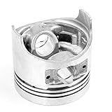 Poids: 450g Ruilogod 85mm Dia ton argent 186F compresseur d\'air Générateur moteur à piston Faucheuse