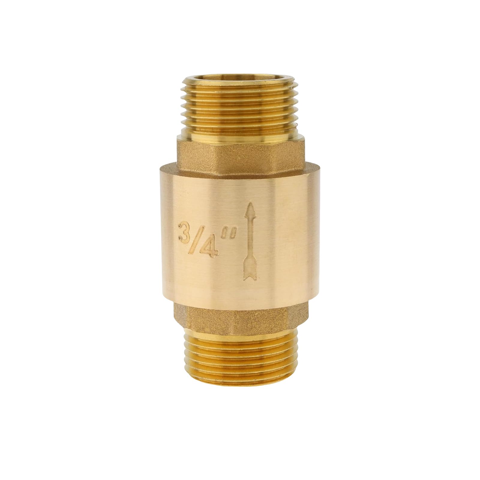 Tfaoys Men's Multicolor Sturdy Brass In Line Spring Check Valves 3/4 Inch X Fe Accessory For Effective Backflow In Well Brass Plumbing Fitting