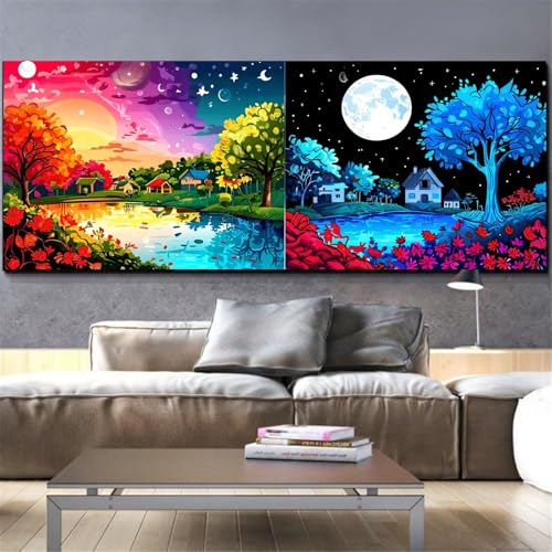 Peinture diamant printemps été Mefooge 60x120cm pour déco murale