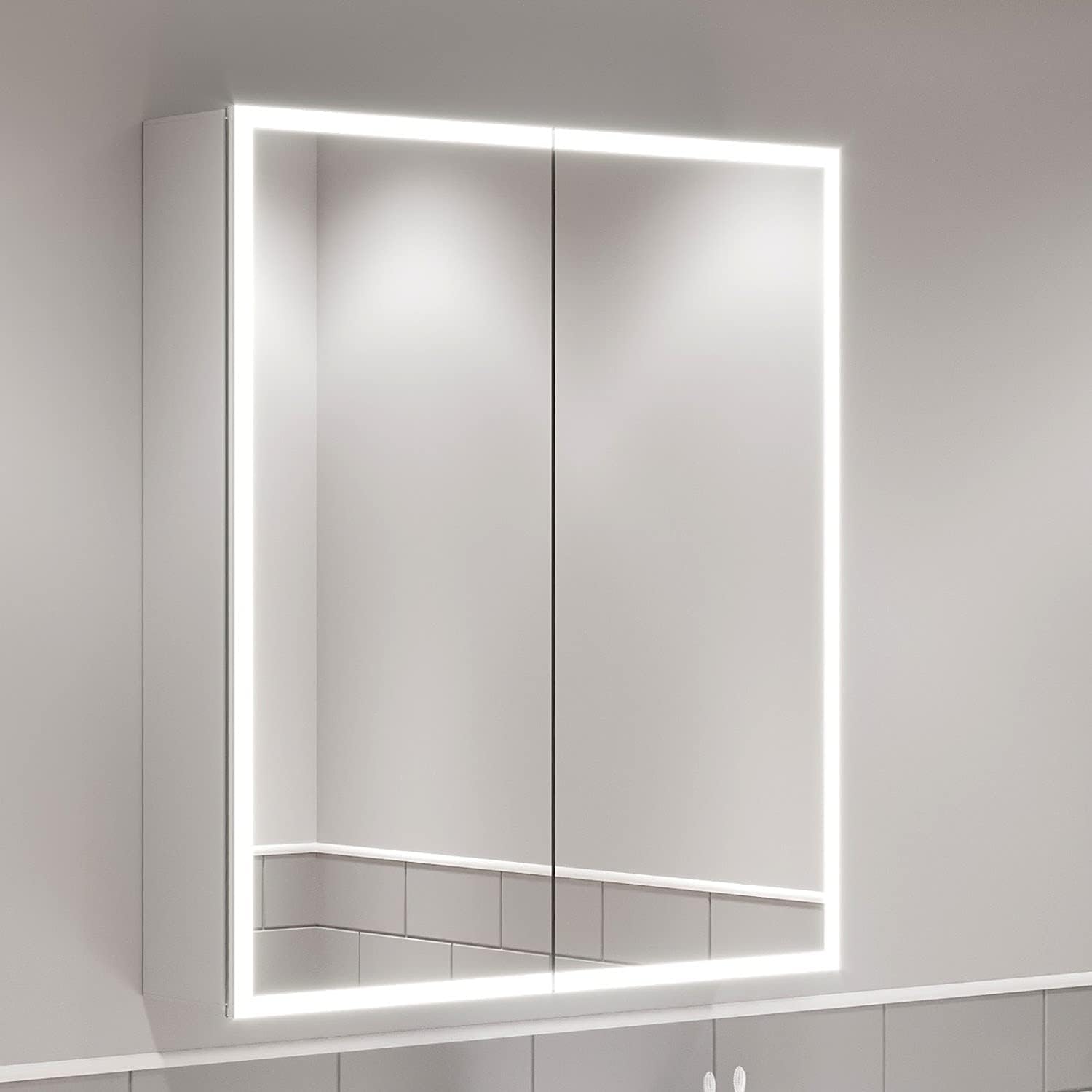 Artis Modern Bathroom Mirror IP44 Rated LED Illuminated Wall