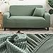 uyeoco Sofabezug Schwarz/Grau Stretch Sofa Überwürfe Universal-Sofabezüge Wohnzimmer Jacquard Couchbezug Möbelschutz Sofaüberzug Schonbezug (Color : F, Size : 3-Sitzer (190-230 cm))