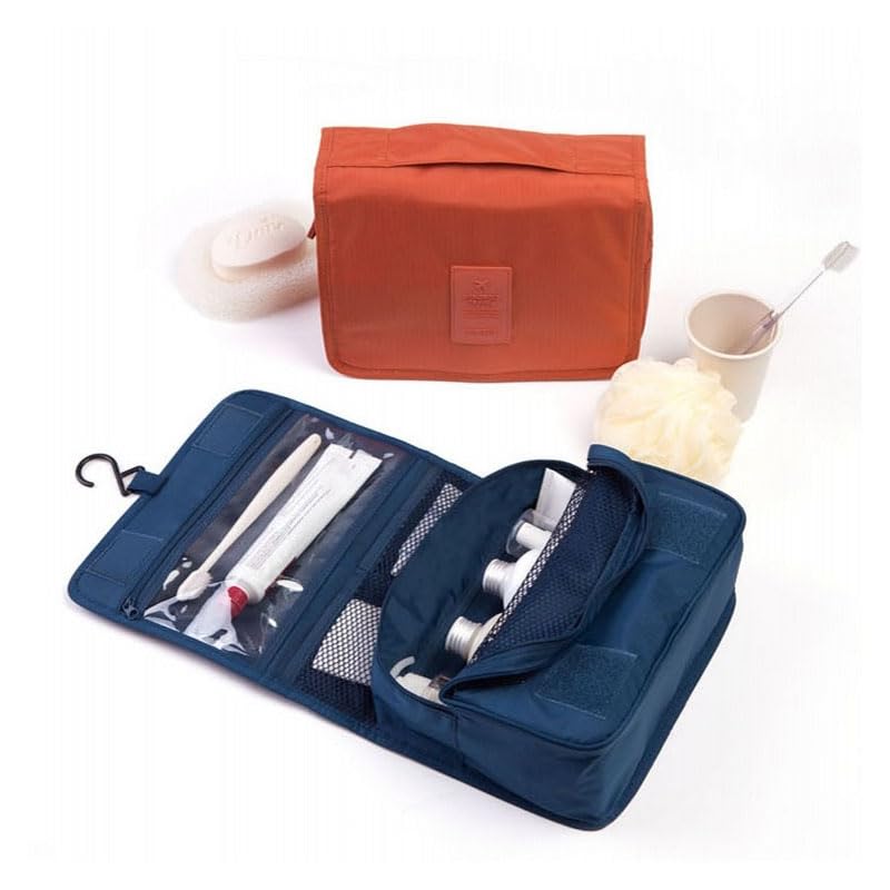 Borsa da Toilette da Viaggio Impermeabile e Portatile, Borsa da Toilette da Uomo e da Donna, Organizer per Cosmetici, Pochette da Appendere, Trousse per Il Trucco Carina