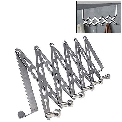 Expandable Stainless Steel Over The Door Hanger Home Essential Space Saving Strong Cloth Hook