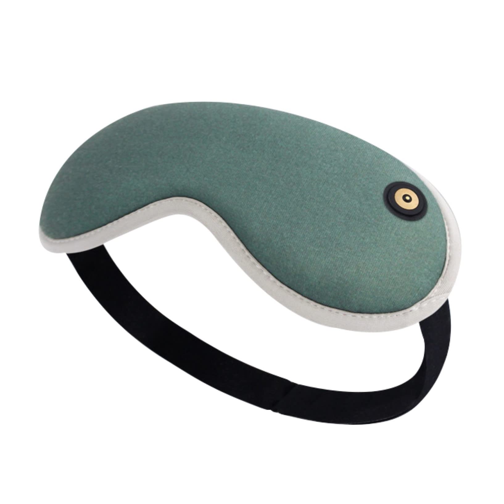 Maschera per Gli Occhi Riscaldata Elettricamente USB Calda Benda Notturna Che Ombreggia Copertura per Gli Occhi Compressione Calda Che Blocca Luce (Color : Green, Size : 20 * 9cm)