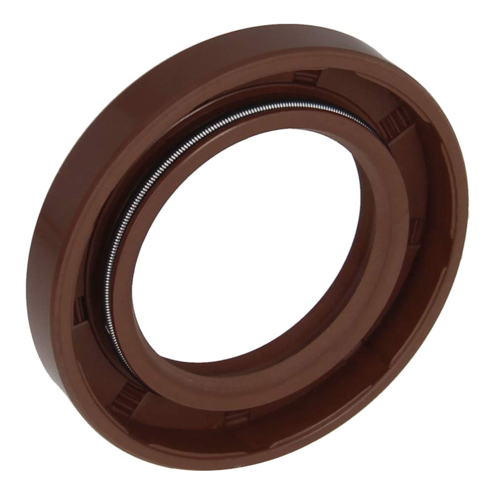 Othmro 2Pcs Oil Seals, 1.89inch OD, 1.18inch ID, 0.31inch Thick Oil Seal Rings Gasket, Fluorine Rubber Double Lip Seals, Round Oil Seal for Automotive Axle Shaft Camshaft Engine Brown