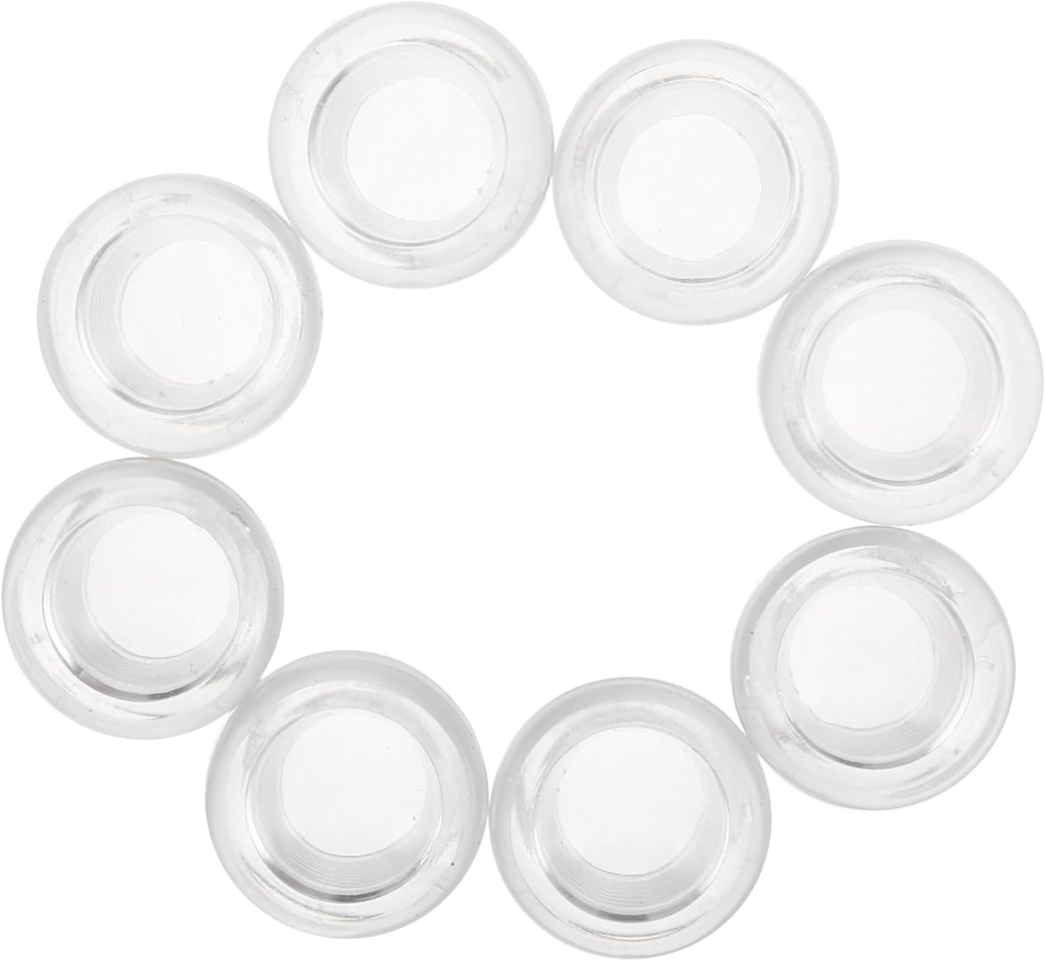 Zerodeko 8pcs Transparent Soap Dispenser Covers Manual Liquid Dispenser Fittings for Home and Commercial Use Bathroom Accessories Easy to Use Replacement Parts