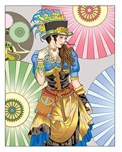 Creative Haven Steampunk Fashions Coloring Book (Adult Coloring Books: Fashion)