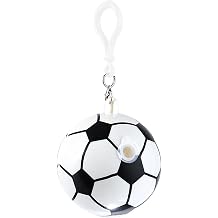 MIUPOO Soccer Water Gun Keychain,Football Keyrings,Soccer Gifts Backpack charm Pendant Key Chains,Prank Water Gun,1 Piece