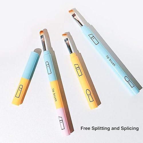 Miniatura 8 de Juego de brochas de maquillaje 4 en 1, juego de pinceles de maquillaje de ojos, cepillo de labios portátil de viaje, pinceles de sombra de ojos,