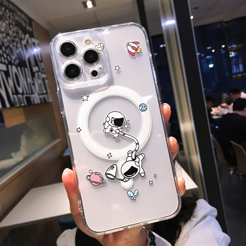 Coque iPhone 17 Pro anti-jaunissement transparente pour charge magnétique