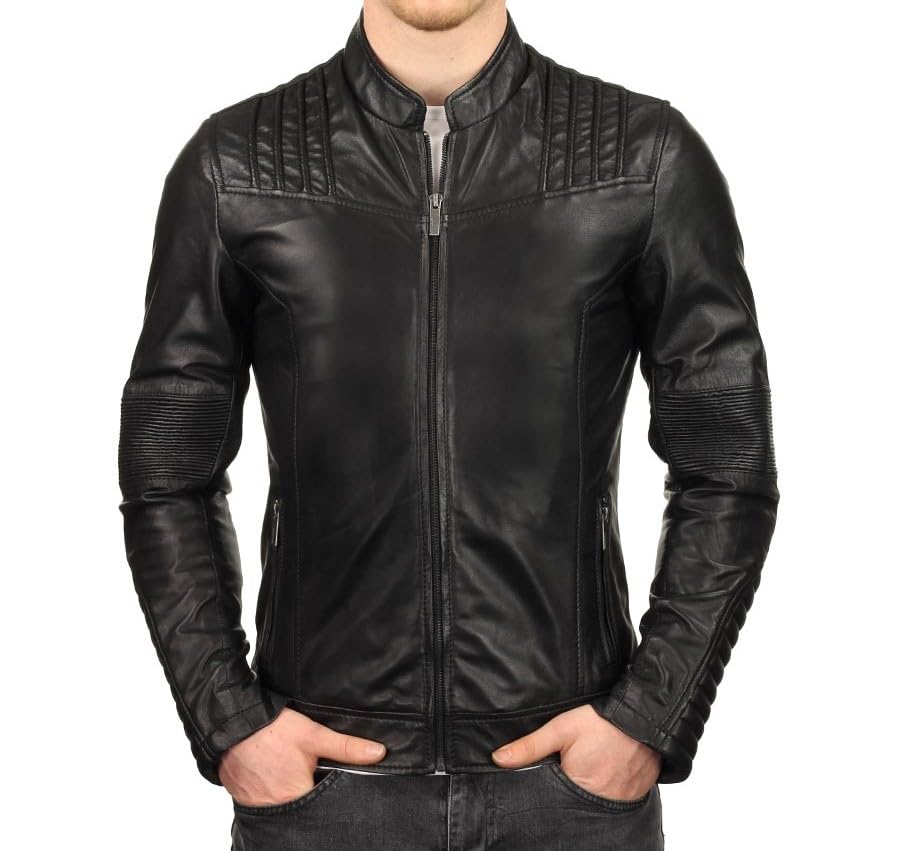 skullhide Black Pure Leather Jacket For Men's Size:- (XS TO 4XL)-picture-23