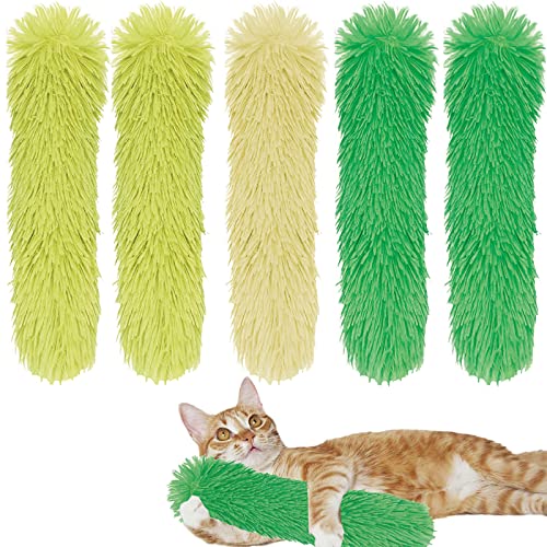Cat Catnip Toys For Indoor Kitten, Interactive Cat Kicker Toy With Catmint And Crinkle Plush Sticks Chasing Chewing Exercising Pet Toys Cat Pillows Chew Teething Clean Toy For Cats (5Pack,10.6 Inch) #TOP2