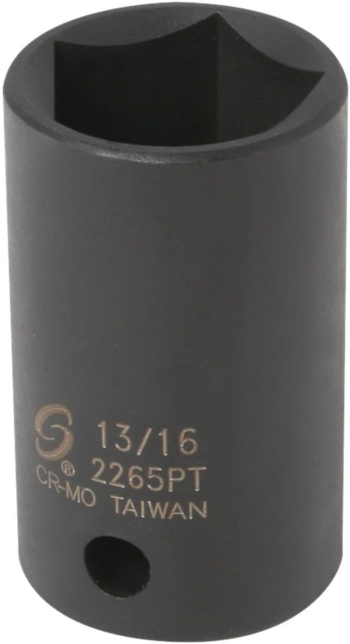 Sunex 2265PT 1/2-Inch Drive 13/16-Inch 5-Point Impact Socket