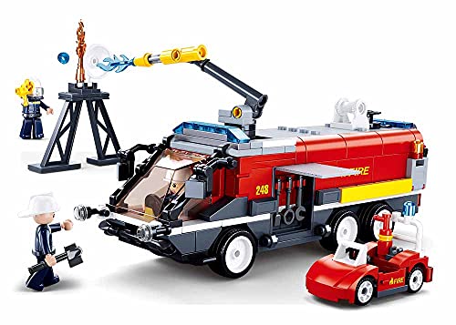 Vehículo de bomberos Sluban M38-B0808 multicolor para maquetas de aeropuertos infantiles