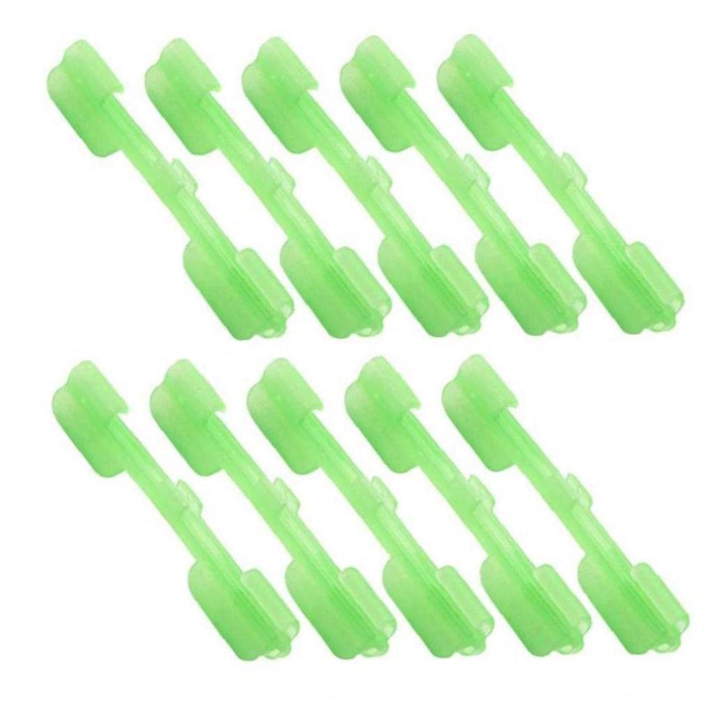 Pinicecore Light Fishing Float Tip Holder Luminous Effect Fishing Tackle Accessory Lure Stick Clip Card Holder Glow Sticks 10Pcs