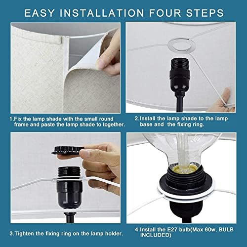Depuley Modern Black LED Floor Lamp with Wooden Storage Shelf, 3000K Warm White, Builted-in USB Port Standing Reading Lamp, Eye-Caring LED Floor Pole Light for Living Room, Bedroom(9W E27 Bulb Incl)